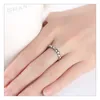Cluster Rings Korean Vintage Heart Ring INS Style Design Silver Color Opening Adjustable Finger Accessories