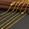 Hängen Ruiyi Women Real 18K Gold Chain Necklace Classic Simple O Design Pure AU750 för Woman Fine Jewelry Gift