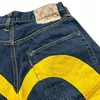 Y2K Pantaloncini Pantaloni Harajuku Hip Hop Retro stampa Baggy Denim Pantaloncini da palestra Uomo Donna 2023 Estate New Rock Gothic Basket corto 35GT #