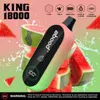 Nuovo arrivato Ultimo monouso Bang Zbood King 18000 Puffs Vape Bar 15K 16K 18K Puff Bar 12 gusti Sigarette elettroniche 2% 5% Vapes di nicotina Schermo di visualizzazione digitale