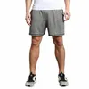 Vendita calda Pantaloncini sportivi da uomo in esecuzione Basket Boxe Palestra Heather Grey Pantaloncini maschili S6Zy #