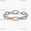 DY Desginer David Yurma Braccialetti Bracciale gioielli Semplice ed elegante Anello di corda intrecciata popolare intrecciato Bracciale David Moda di alta qualità Matrimonio di lusso 321