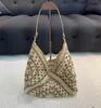 حقيبة التسوق القش Minm Bag Bag Folk Beach Bag Mini Mini Design Crossbody مائة محفظة ترفيه