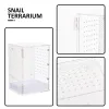 Terrarium Snail Terrarium Gad Pet Owad Box 11x9x15cm Mantis Załącznik modlitwa siedlisko białe akrylowe gady hodowla