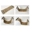 Toys Natural Wood Bridge Toy for Small Animal Mouse Bridge Hamster Rabbit Hammock Cage Accessories Bendable Platform Dropshipping