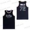 メンズTシャツメンズバスケットボールジャージBad Boy 72 Smalls Jersey Sewing Embridery高品質の屋外スポーツホワイトブラックイエローカモ2023 New T240325