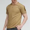 Tactische T-shirts Heren Sport Outdoor Militair T-shirt Sneldrogend Shirt met korte mouwen Wandelen Jacht Army Combat Herenkleding Ademend 385K #