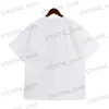 Мужские футболки 24SS Винтажная футболка с буквенным принтом Мужчины Женщины Размер ЕС 100% хлопок Топ Футболки Модная летняя футболка Harajuku T240325