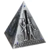 Boxes Decorate Piggy Bank Travel Egyptian for Home Miniature Pyramid Statue Alloy Bills