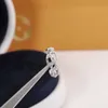 Bandringen 925 sterling zilveren geometrische zirconia stapelbare ring geschikt voor dames modieus platina gegalvaniseerd merk feestsieraden accessoires J24032