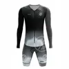 Racing Sett GG Men Long Manche à manches Triathlon Suit Suit Kit de vélo Body Cycling Tri Speed Suit Ropa Ciclismo Skinking SkinSuit
