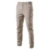 Aiopeson Casual Cotton Men Parers Solid Color Slim Fide Mens Pants Spring Autumn Autunno Classic Pants Classic Men 240325