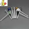 Pas cher protable coloré tête fumer paille main pipe coloré Pyrex épais capiteux 4 pouces mini verre brûleur à mazout tube clous tuyaux pour la fumée