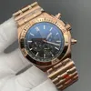 Montre automatique à quartz pour hommes de luxe, calendrier perpétuel, montre en acier inoxydable, montre de créateur de haute qualité, grand cadran 44MM, montre pour homme en acier inoxydable, sports et loisirs