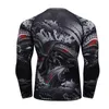 Gloednieuwe UFC BJJ MMA GYM Werken Compri Rguard T-shirt Mannen Oefening 3D Fitn Panty Bodybuild Cross Fit R Guard O7fg #