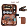 Golfträning AIDS Bag MTifunction Tool Handbag Set Kit Carrying Pack RangeFinder Knife Brush Ball Clip Teeing Area8200593 Drop Deliv DH85W
