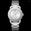 Montres-bracelets SKMEI étanche temps Clcok Reloj Hombre Simple montre à quartz hommes de luxe bracelet en acier inoxydable mâle 2176
