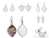 5 estilos Brincos de sublimação Party Favor favoram DIY em branco Metal personalizado Dangler folha folha em forma de calor transferência de calor impressão Earrprop Earr6395929