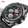 KT Watches Men Wrist Watch Quartz Sport Leather Gifts Luxury Waterproof Chronograph Analog Digital Mans Watch Black KT1805246R