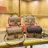 de winkel exporteert designertassen groothandel dames 2024 nieuwe modieuze roze rode draagbare kleine tas met geavanceerde westerse stijl één schouder crossbody