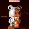 Album 3D Firework Bear LED Night Light 7Color Atmosphere Light Projector Romantic Bedroom Decoration Desktop Dekorativa lampor