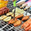 Meshes Tragbarer Barbecue-Grill Edelstahlstab Ersatz-Kochgrillgitter Rost Grillwerkzeug Grillzubehör für Campingzwecke