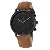 Mode Genève Men Date Alloy Case Syntetic Leather Analog Quartz Sport Watch Man Clock Top Brand Luxury Relogio Masculino D30290D