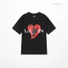 2024 Lanvin Hommes T-shirt Designer Luxe Classique Poitrine Lettre Imprimé Hommes et Femmes Lanvis Petit Haut Été Respirant Haute Lanvins Mode Tshirt 657