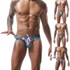 Rainbow Leopard Briefs Swimwear para Mens Sexy Gradiente Cintura Baixa Cordão Board Shorts Swimsuit Mankini Trunks Beachwear Masculino X9kJ #