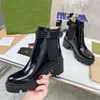 Designer-Stiefel, Luxus-Stiefel, stilvolle klassische Martin-Stiefel, Marken-Desert-Stiefel aus Kalbsleder, elegante Schuhe, Größen 35–42, mit Box