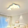 Plafoniere Blu Delfino Carino Luce per la cameretta dei bambini LED Moderno Caldo Romantico Baby Nursery Boy Girl Lampade da camera da letto