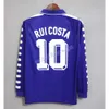 Kids kit 1998 1999 BATISTUTA Edition Jersey Long sleeved 98 99 00 Flor BATISTUTA RUI COSTA 1999 2000 Retro Soccer Football Shirt