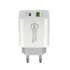 Caricatore USB a 2 porte Carica rapida 3.0 PD 20W Tipo C Caricatore per telefono Adattatore di ricarica rapida per iPhone 13 12Pro Huawei Xiaomi Samsung