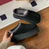 Tasman Slippers Tazz Mustard Seed Chesut Fur Slides Sheepskin Classic Ultra Mini Platform Boot Winter Women Men Slip-on Shoes Suede