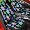 Coprisedili per auto stampa ananas colorata donna uomo 2 pezzi protezione per sedili posteriori anteriore adatta solo alla maggior parte dei cuscini dei veicoli