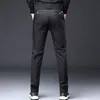 autumn Winter Casual Pants Men Straight Black Grey Pant Cott Busin Slim Fit Fi Brand Trousers For Male Plus Size28-38 d09t#