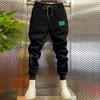 track Pants Men 2022 Winter Sport Trousers Joggers Fleece Wool Baggy Pants Embroidery Letter Sweatpants Men Free Ship Q2bm#