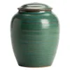 Urns Personlig husdjur urn bärbar mini keramiska urnor små malachitgrön begravningsminneskaff