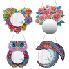 Stitch Special Shaped Diamond Art Makeup Mirror Vase Diamond Painting Makeup Mirror Kit Crystal Diamond Mirror for Beginner Kid Adult