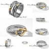 DY Men Ring David Yurma Rings For Woman Designer Jewelry Silver Vintage X Shaped Dy Rings Mens Luxury Jewelry Women Man Boy Lady Gift Party High Quality 480