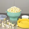 Bols Popcorn Bucket Santé et tranquillité d'esprit facile à utiliser Red Bowl Maker Microwave Rangement fait maison gris