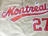 Men's T-Shirts Baseball Jersey Montreal 8 CARTER 27 GUERRERO 45 MARTINEZ 10 DAWSON Jerseys Sewing Embroidery High Quality Sports Outdoor Grey T240325