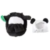 Rompers Soft Halloween Panda Hat Caps Söta kläder Set Autumn Winter Warm Pet Products Christmas Panda Puppy Dog Clothes Accessories