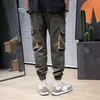 Hommes New Fi Casual Cargo Pantalon Quatre Seass Pantalon droit Poches Cordon Loose Fit Streetwear Cargo Patns Hommes 28-38 h5pr #