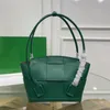 Designer luxe tassen patchwork bakken met dubbele handgreep grote capaciteit schouderhandtassen KF009950 open top Arco Tote groen 7A beste kwaliteit