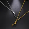 Pendant Necklaces 1PC Fashion Korean Pepper Chili Necklace For Women Cute Chilli Choker Stainless Steel Girls Gifts F1164