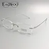 Pure Eyeglasses Rimless Optical Frame Prescription Spectacle Frameless Glasses For Wide Face With Long Temple 145mm 240322