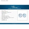 Charm Jewelrypalace Round 2CT Authentic Blue Topaz 925 Sterling Silver Stud Earrings Womens Fashion Jewelry Anniversary Giftc24326