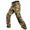 Hommes hiver Camoue tactique polaire cargo pantalon militaire armée pantalon de combat randonnée en plein air formation Airsoft doux Joggers i1Yy #