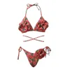 Costume da bagno da donna 2024 Costume da bagno bikini diviso sexy carino da donna Gonna a maniche corte da spiaggia in due pezzi push up a vita alta